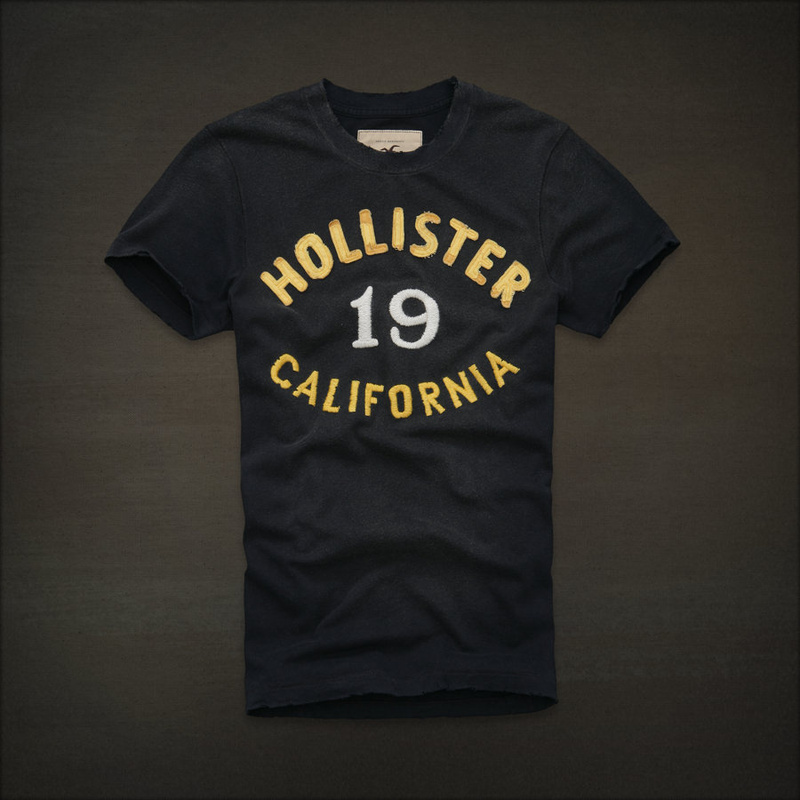 Hollister Hombres De Cuello Redondo Corto Remera HCO3979